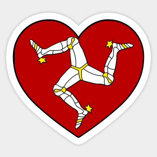 Heart - Isle of Man Sticker